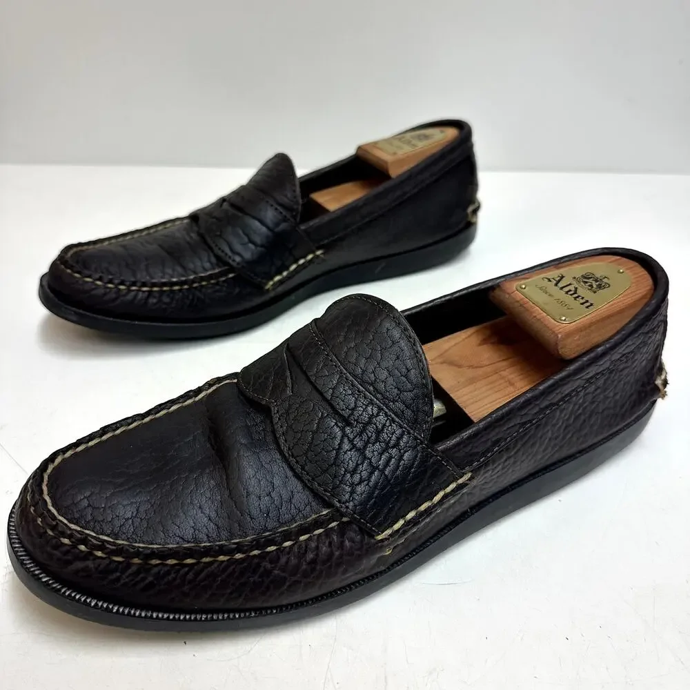 RARE Rancourt & Co. x Bill's Khakis Bison Penny Loafer Camp Moc Maine USA 11 D